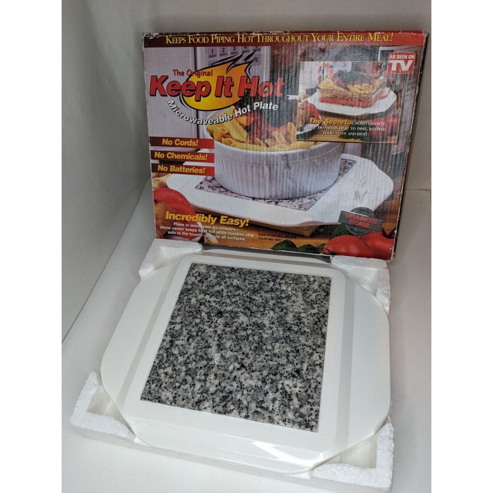 The Original Keep It Hot Microwavable Hot Plate As Seen On TV In Box